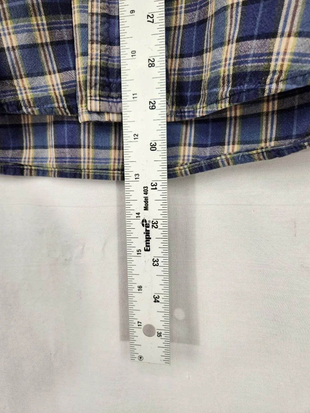 Browning Button Up Shirt Men's L Long Sleeve Blue Plaid Outdoor Casual - Picture 4 of 6